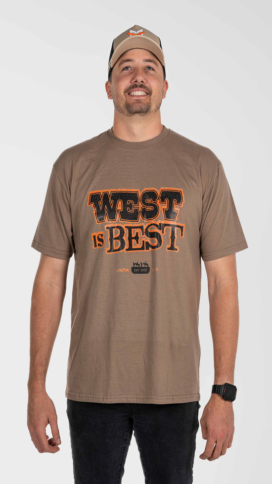 West Is Best T-Shirt - Brown