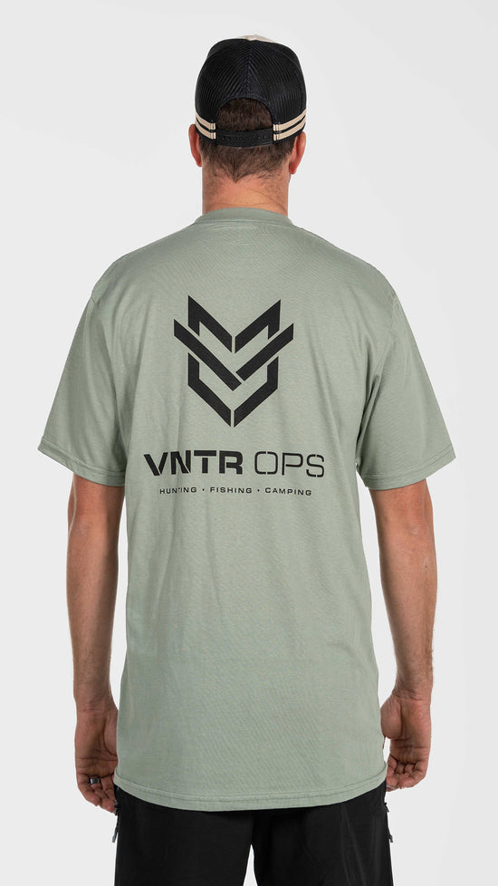 VNTR OPS Logo - T-Shirt - Sage